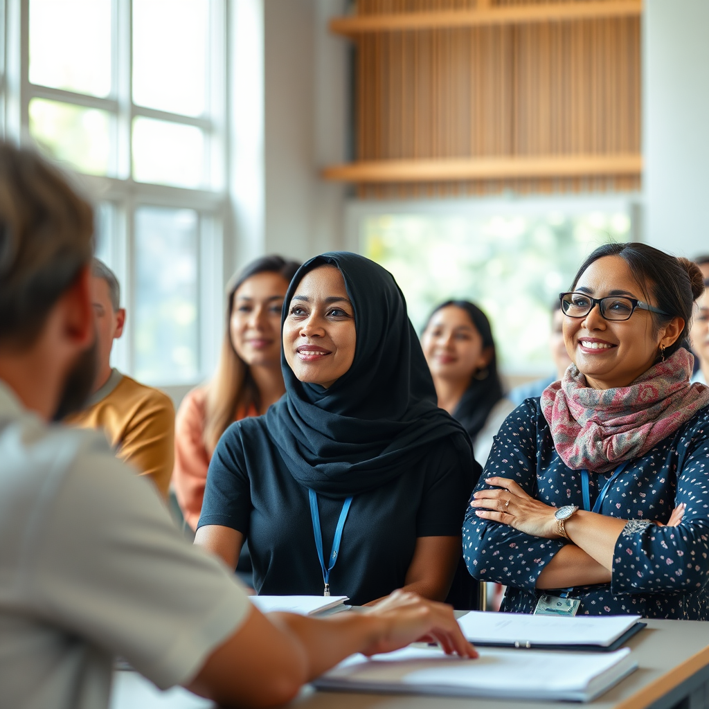 Educators in a training session