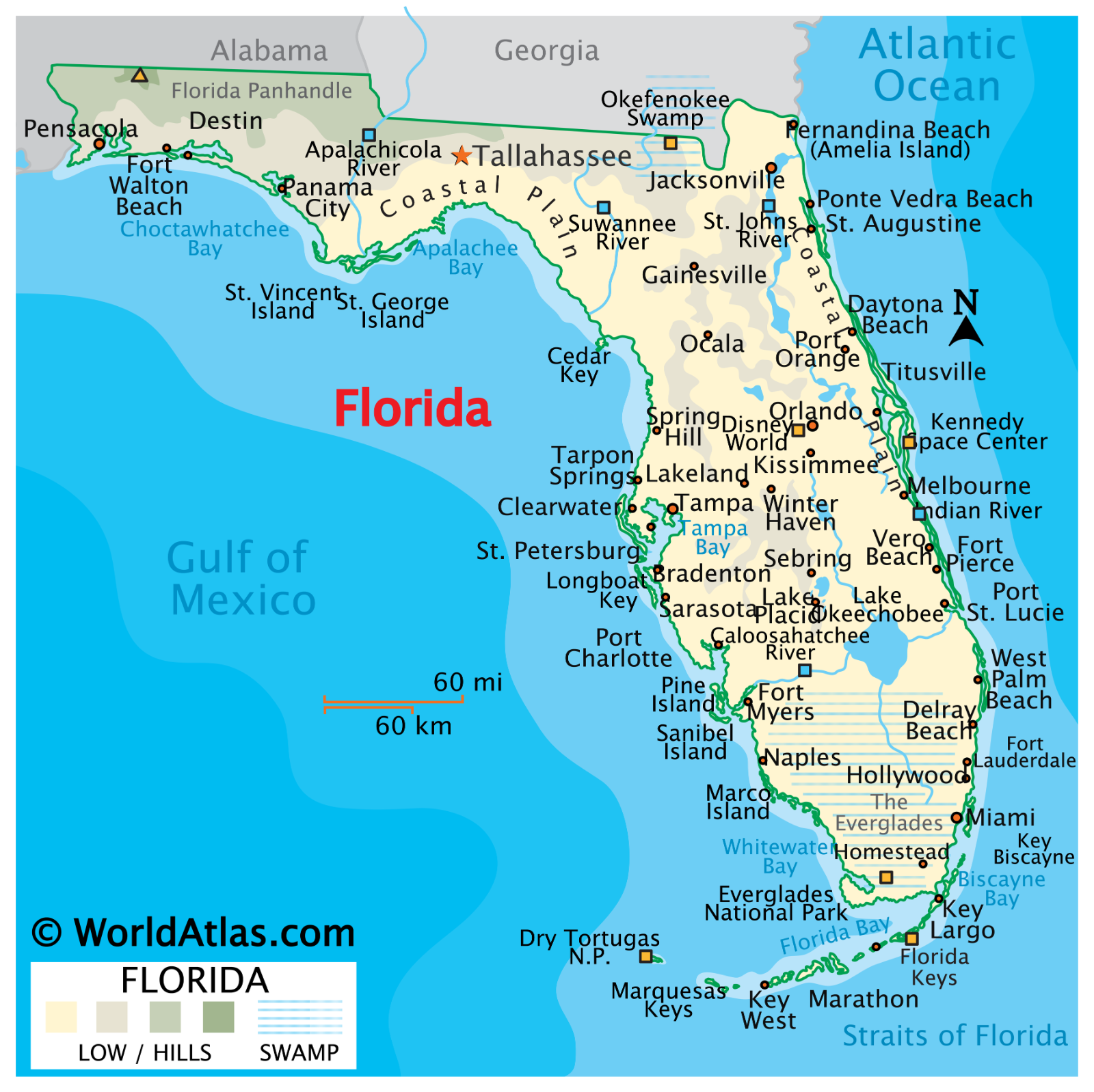 A stylized map of Florida, prominently featuring the areas where CAC & Associates operates, with a focus on professionalism and reach. The image should be clear and informative, showing CAC & Associates’ geographic coverage of the state of Florida.