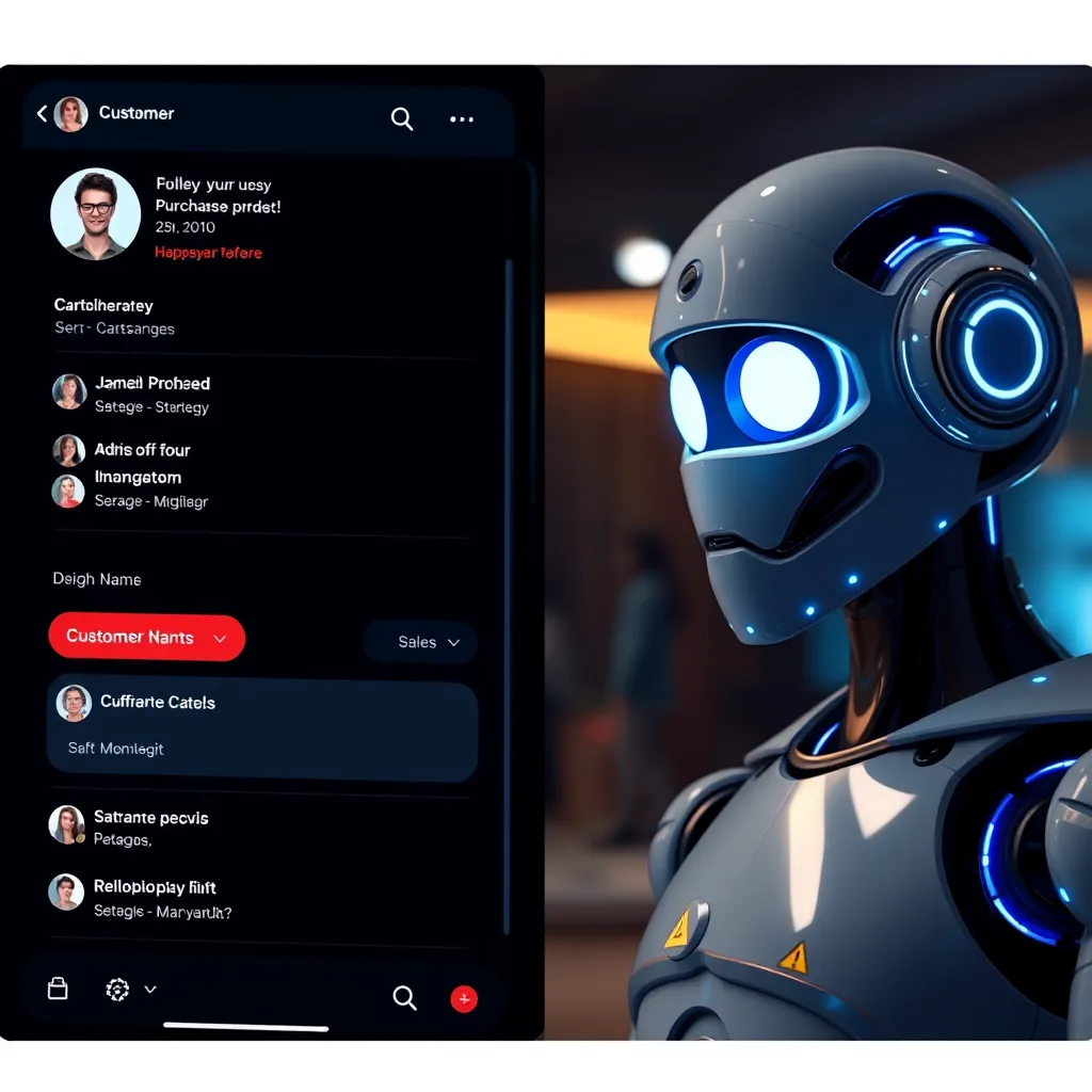 A split-screen image, with one side showing a customer profile with information about their recent purchases and interactions. The other side shows a chatbot conversation, with the chatbot responding to the customer's query in a way that demonstrates a clear understanding of their preferences and previous interactions.