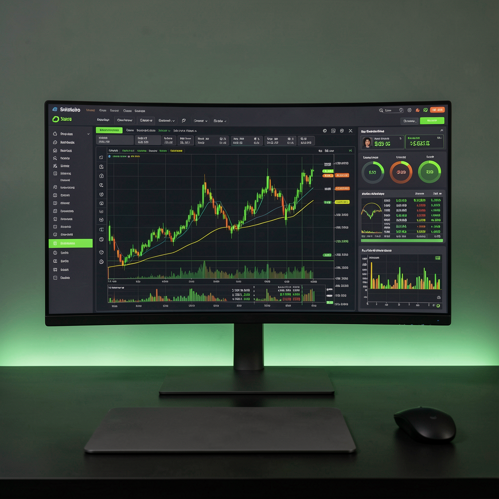 QuantArc Live Trading Dashboard Mockup