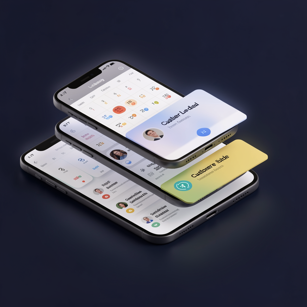 AI Receptionist Call Interface Mockup