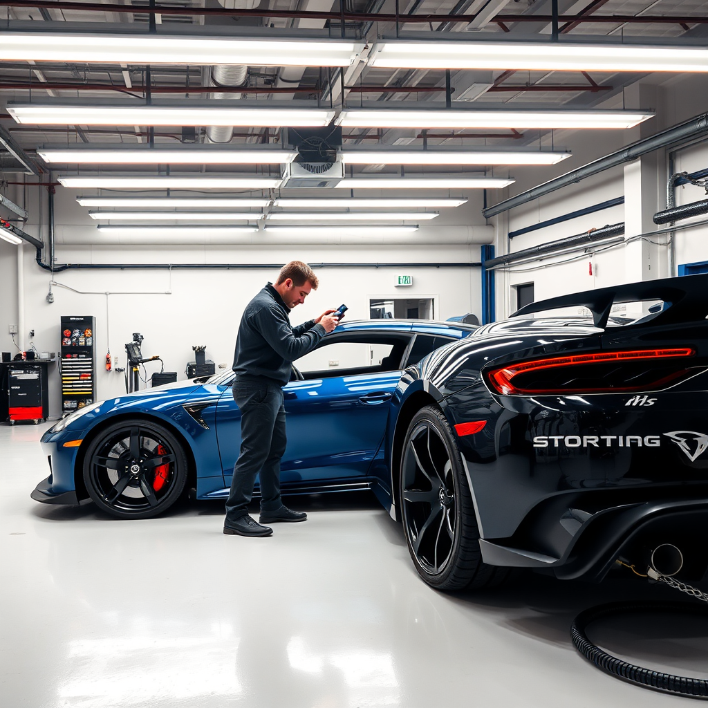 State-of-the-art climate controlled detailing bay