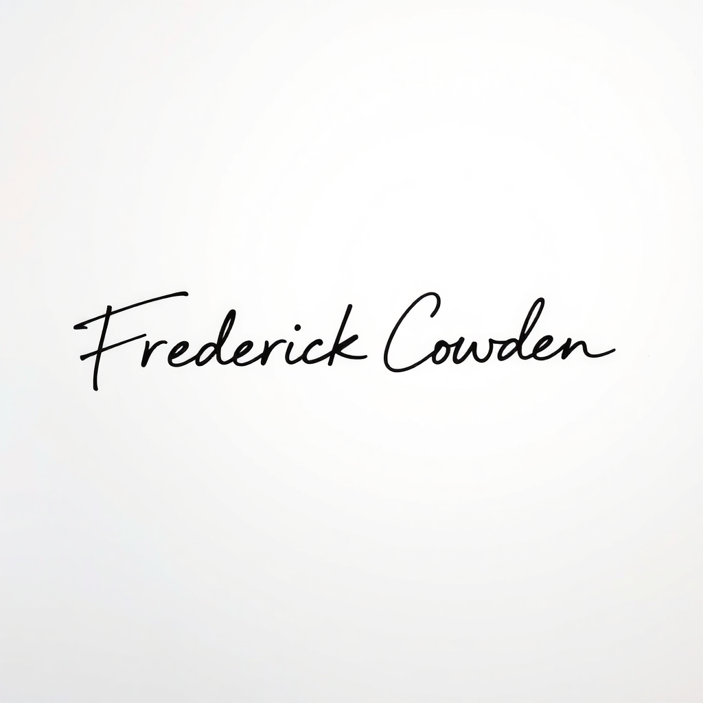 Frederick Cowden Signature