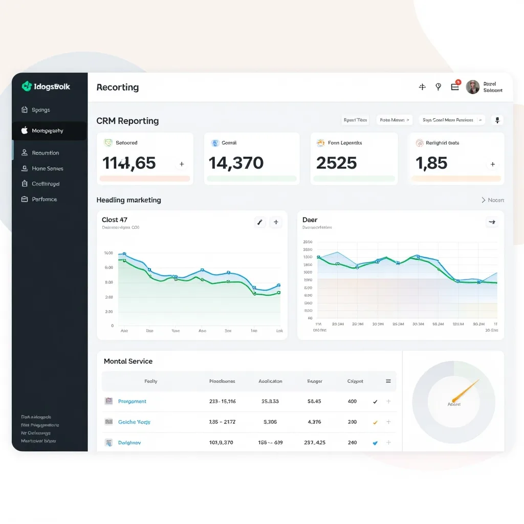 CRM-reporting-dashboard-showing-lead -flow-and-conversion