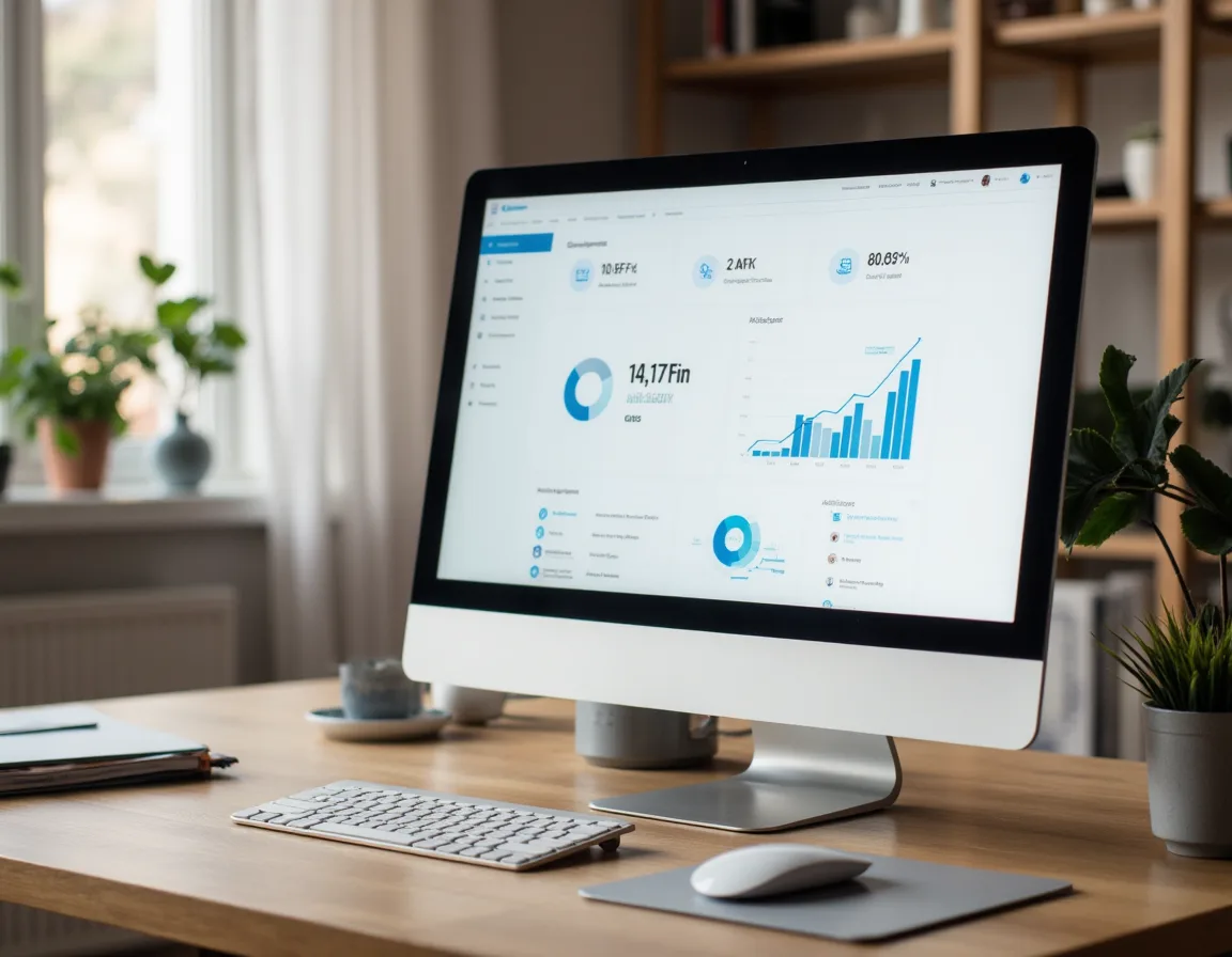 SEO performance dashboard showing traffic, rankings, calls, and lead activity for a home service business.