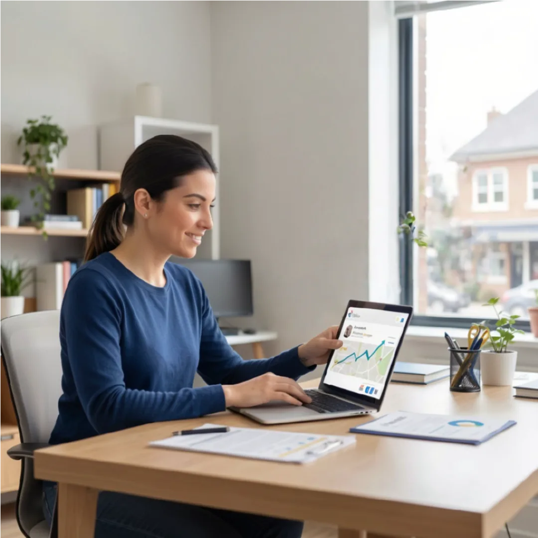 Marketing expert planning local content, service pages, and reputation signals for long-term SEO growth.