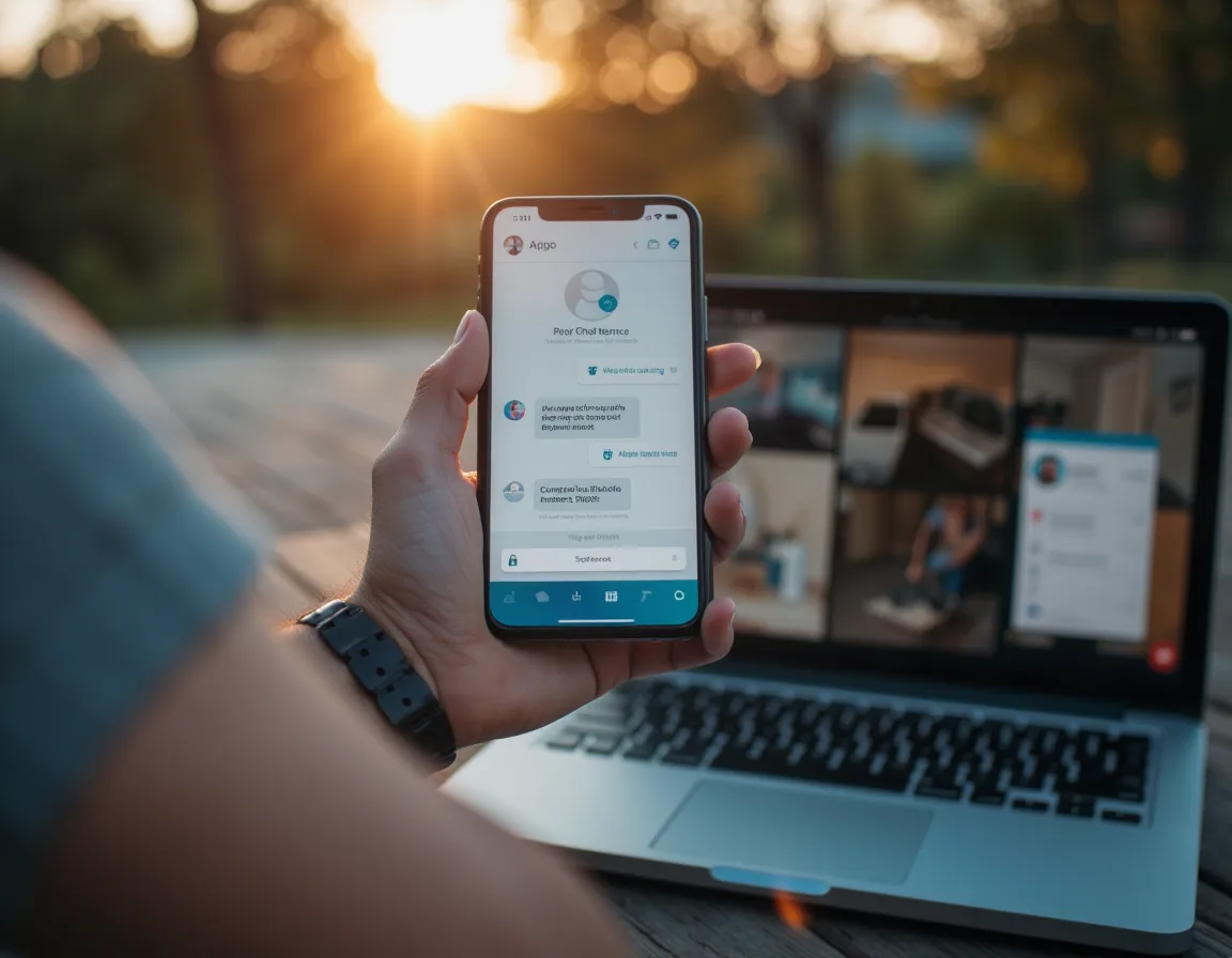 After-hours customer inquiry being captured by an AI chatbot for a home service business.