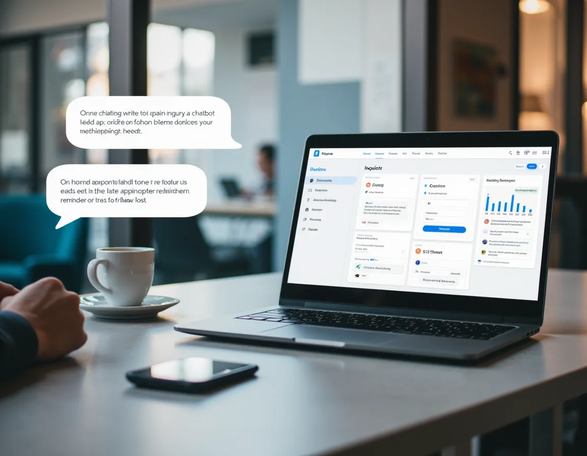 Chatbot lead connected to CRM follow-up tasks for a home service business.