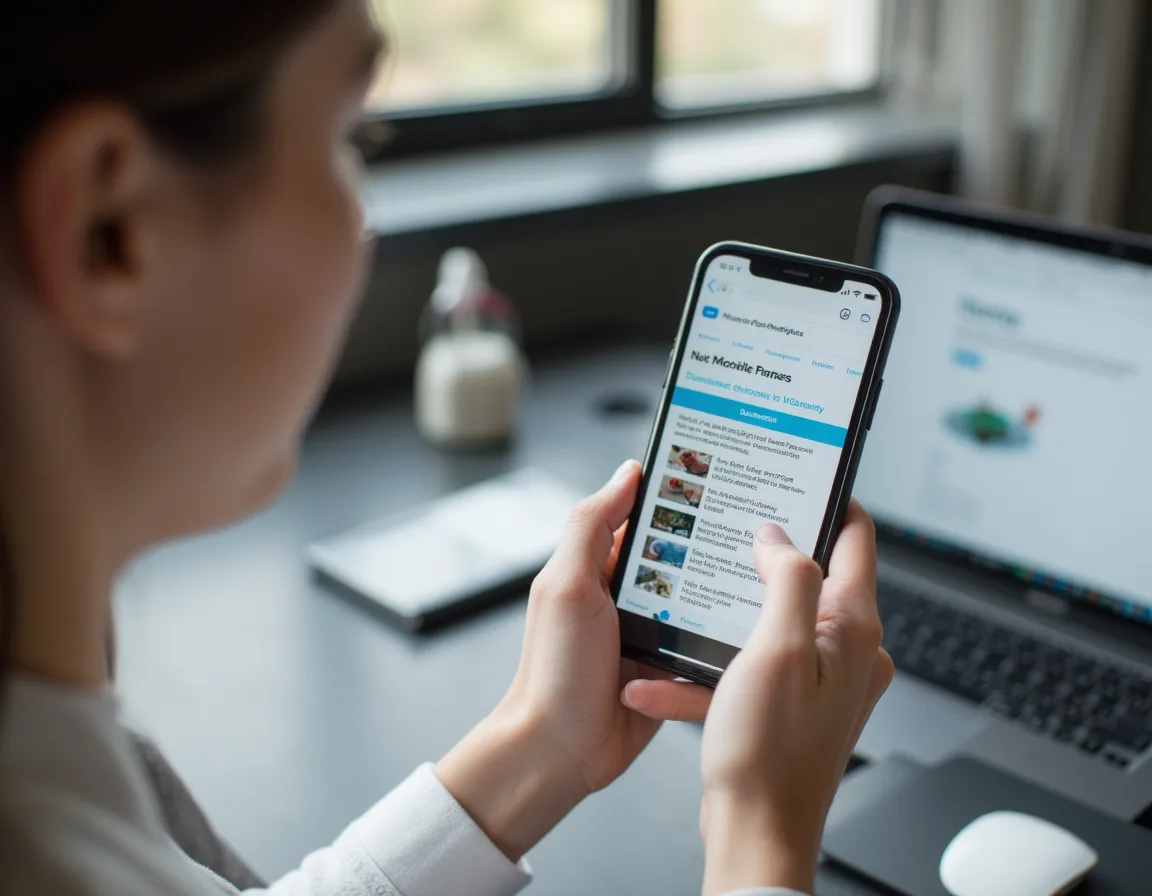 Mobile visitor struggling with a home service website that is not optimized for phones.