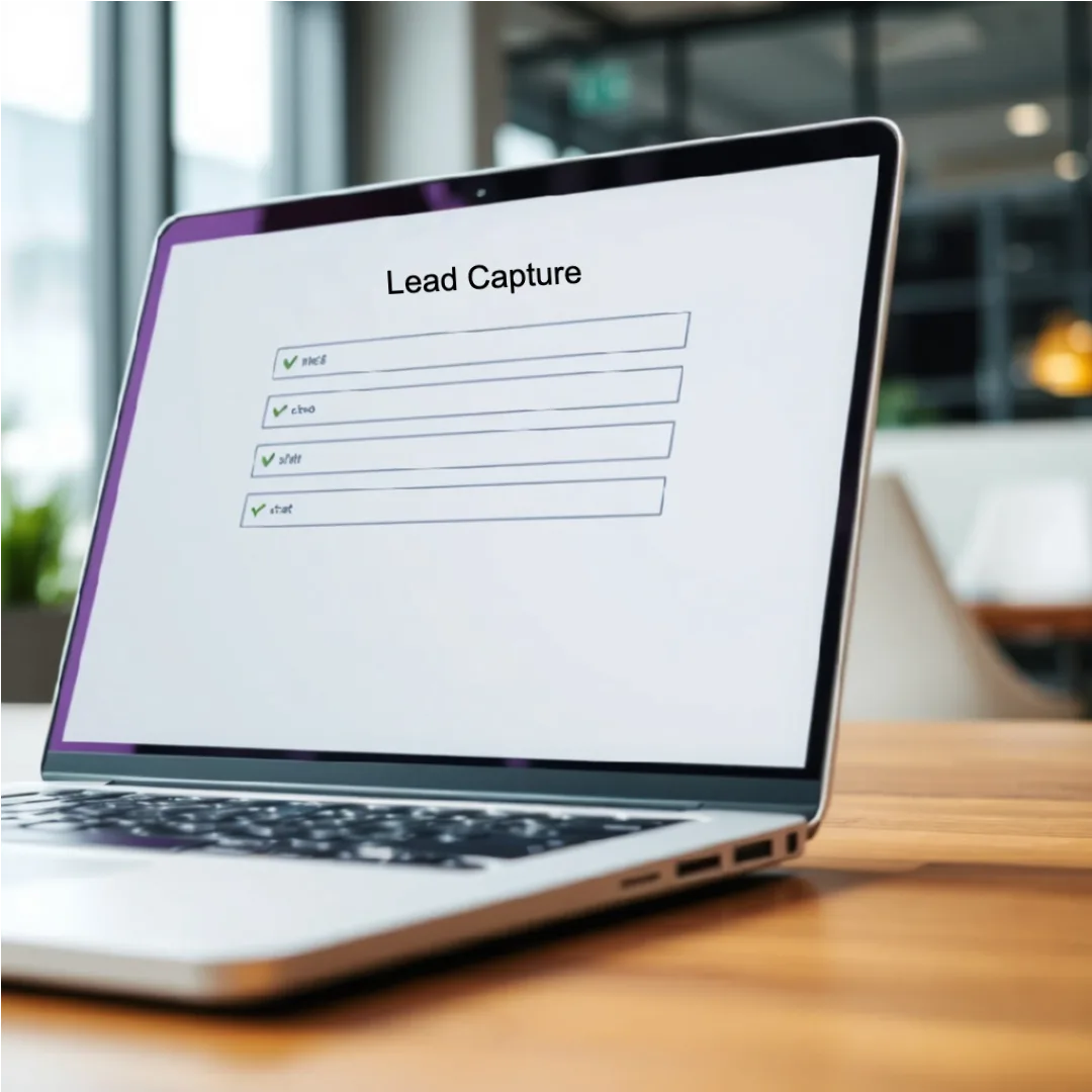 image of a lead capture form