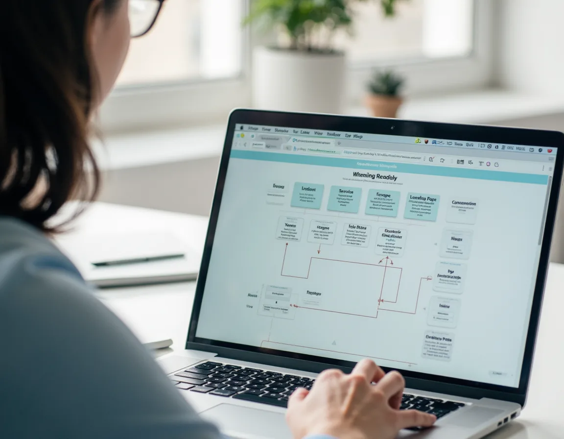 Website page strategy planning for home service pages, landing pages, contact forms, and conversion paths.
