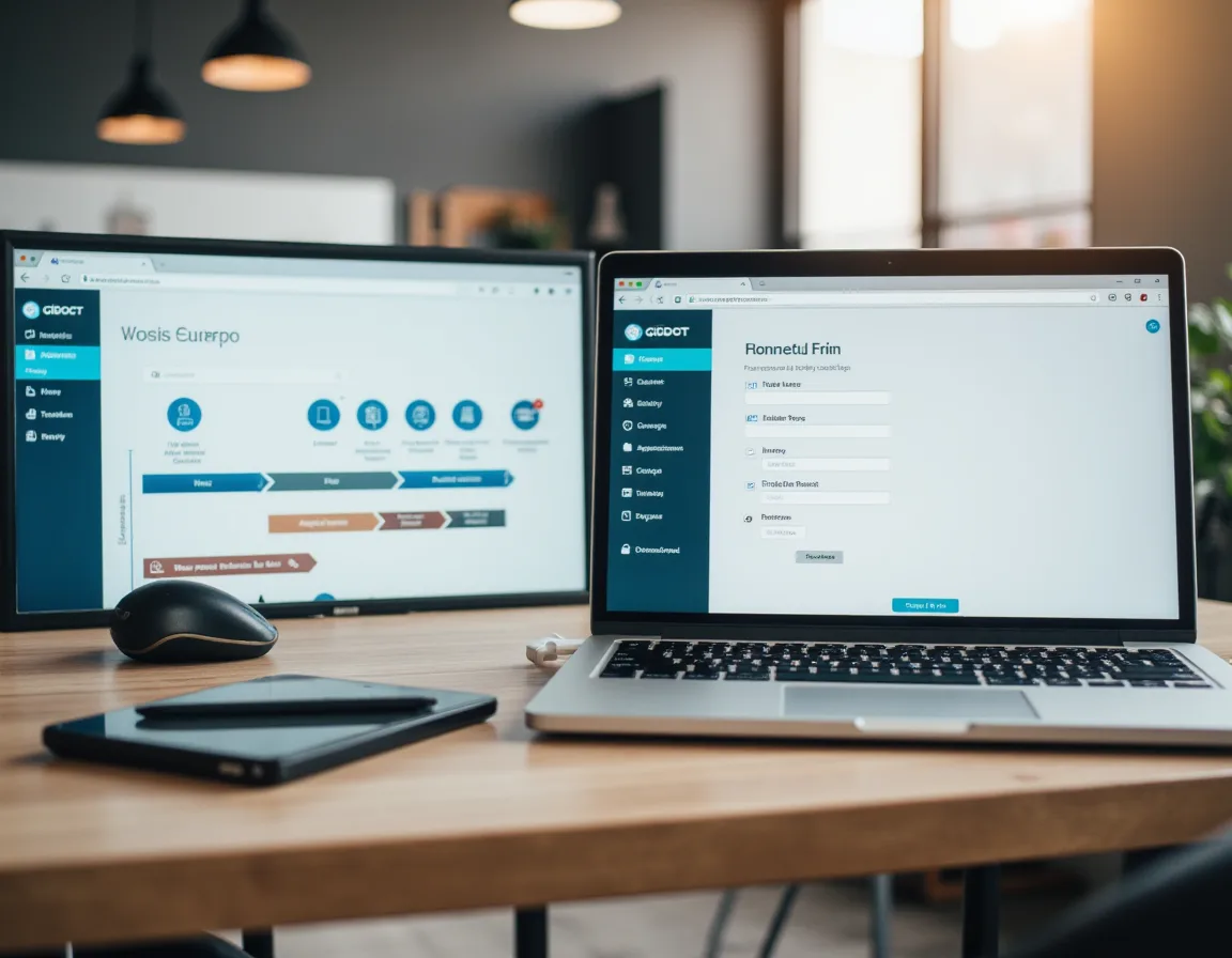 Website lead capture connected to CRM follow-up automation.