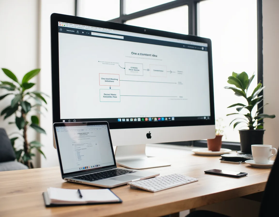 AI-assisted content repurposing across blog, email, social media, and video channels.