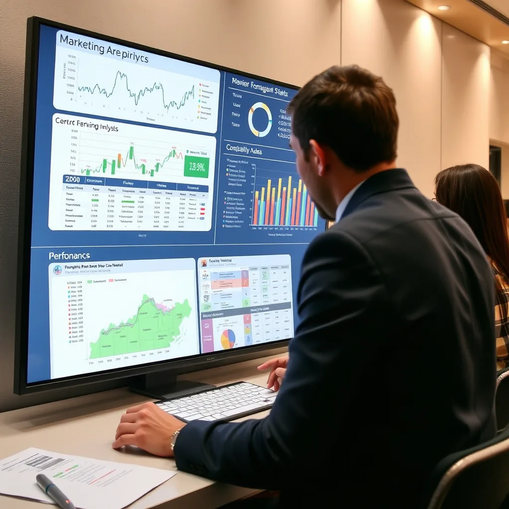 Marketing performance dashboard used to plan future home service content.