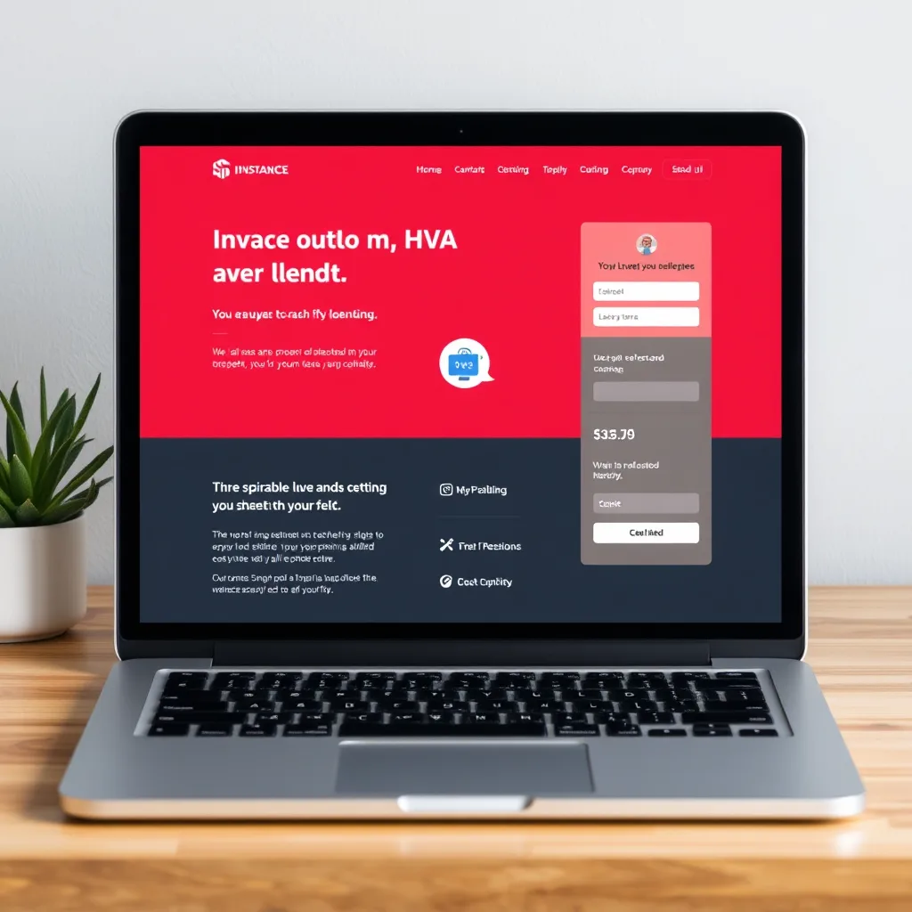 image of a hvac landing page