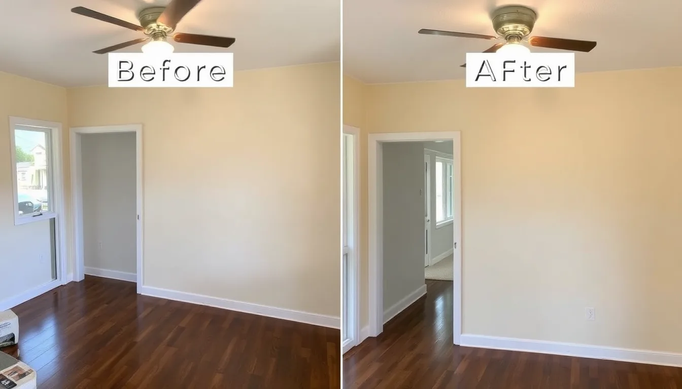 image of before and after contractor project