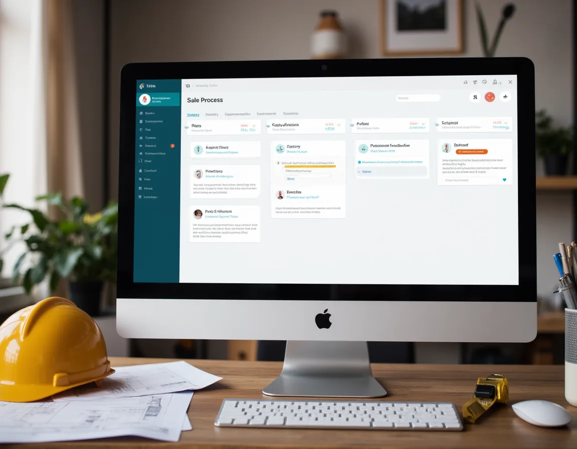 Organized contractor sales process showing project inquiries, estimates, proposals, follow-up, and booked jobs.