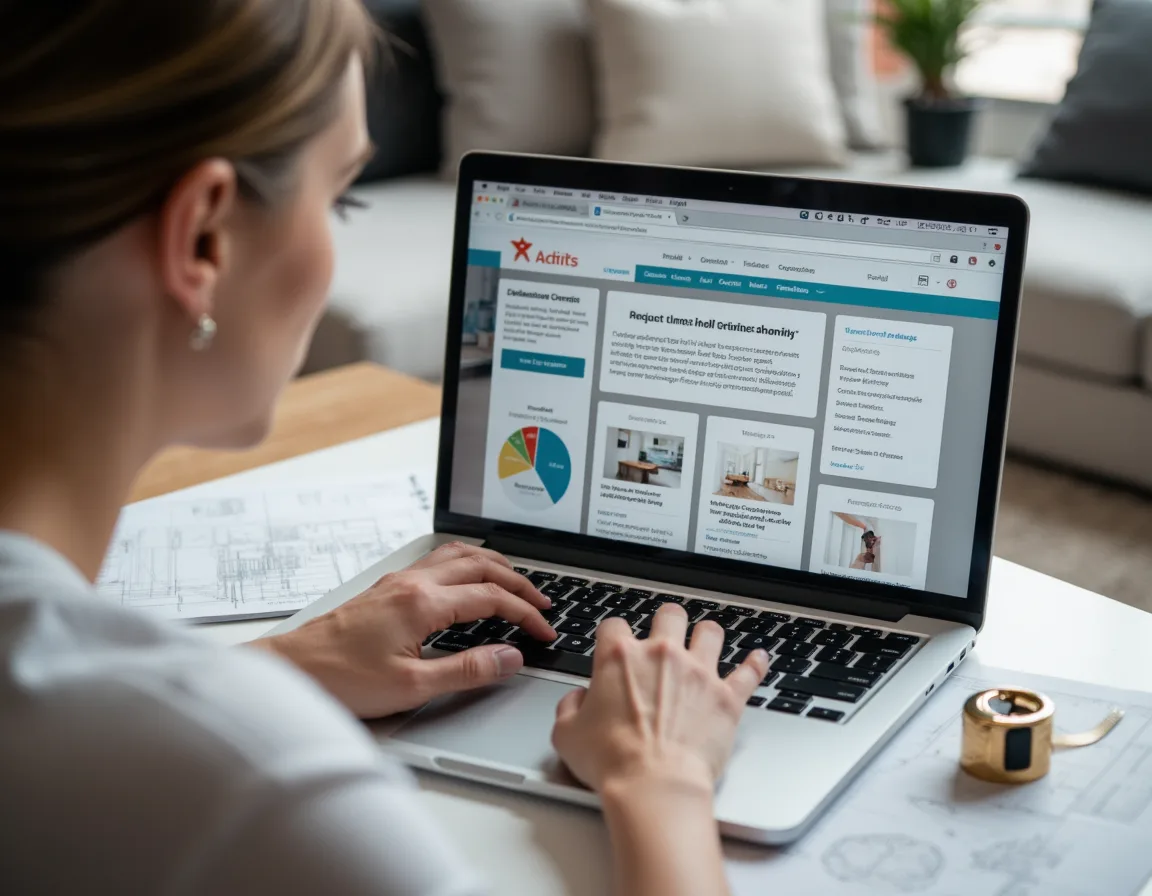 Visitor reviewing unclear service page that makes it difficult for customers to understand services and request an estimate.