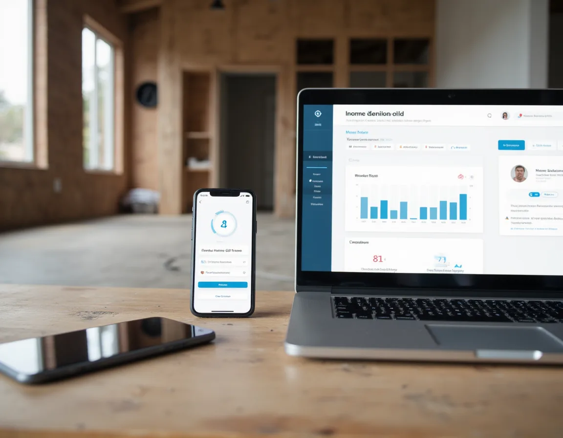 Missed calls and estimate requests shown during a busy workday for a home improvement company.