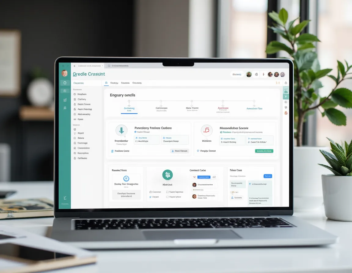 CRM dashboard showing calls, forms, chat messages, and appointments organized into one automated follow-up system.