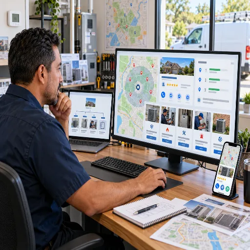 image of HVAC local seo dashboard