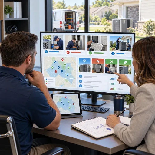 HVAC business owner identifying priority services, service areas, offers, and common homeowner questions for greater online visibility.