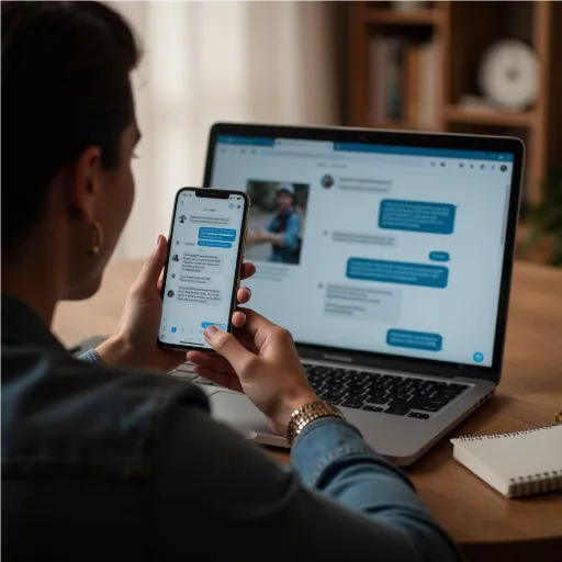 Homeowner using an AI chatbot to ask questions, describe service needs, and request help from a local service business.