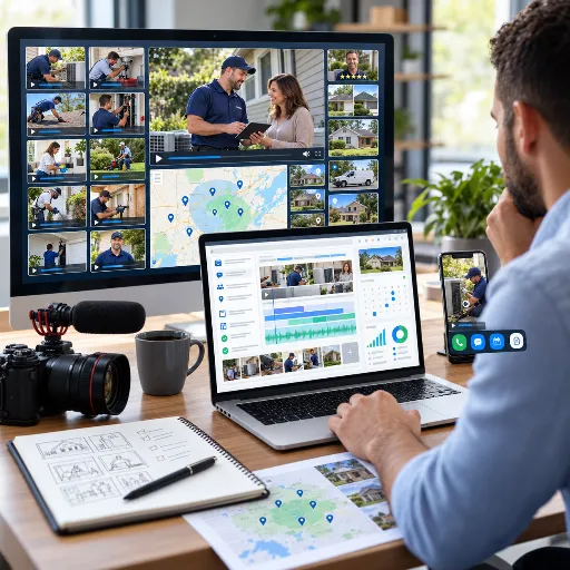 Local service video campaign dashboard for home service marketing.