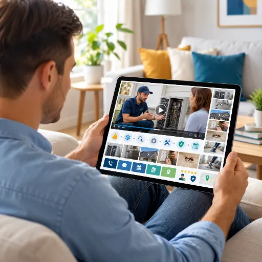 customer reviewing explainer video content for homeowners