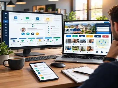 Website lead capture connected to CRM follow-up automation.