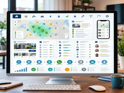 Local SEO audit dashboard reviewing visibility, rankings, business profile activity, and reviews.