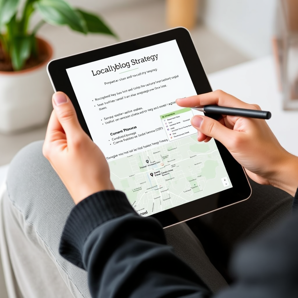Local topic planning for home service blog and social media content.