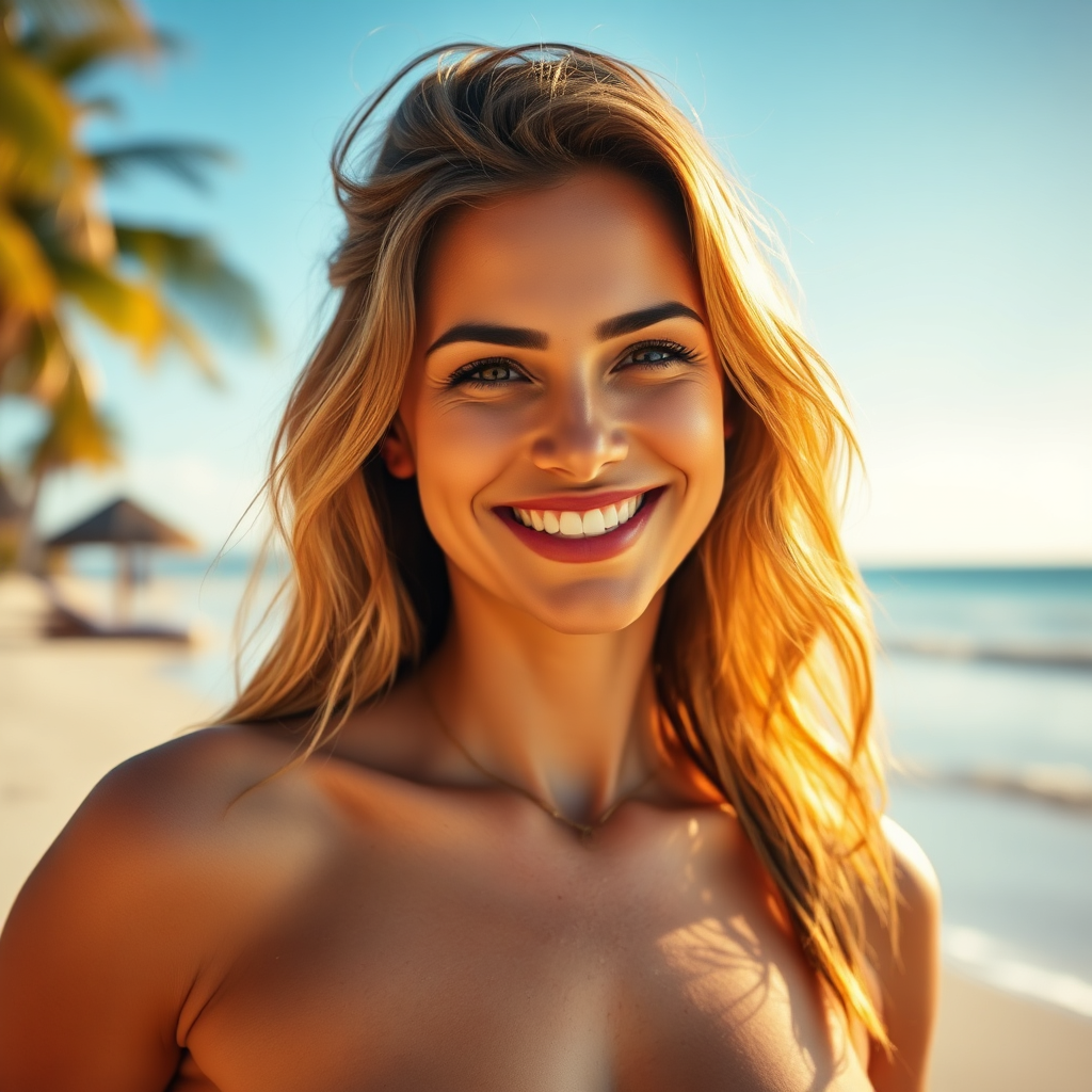 A close-up, photorealistic image focusing on a woman's thigh, subtly tanned with the anti-aging self-tanner. The focus is on the smooth, even skin texture, showcasing the reduction in cellulite appearance. Soft, diffused lighting highlights the skin's natural radiance. The background is blurred, drawing attention to the flawless skin. Technical specs: 4K, high quality.