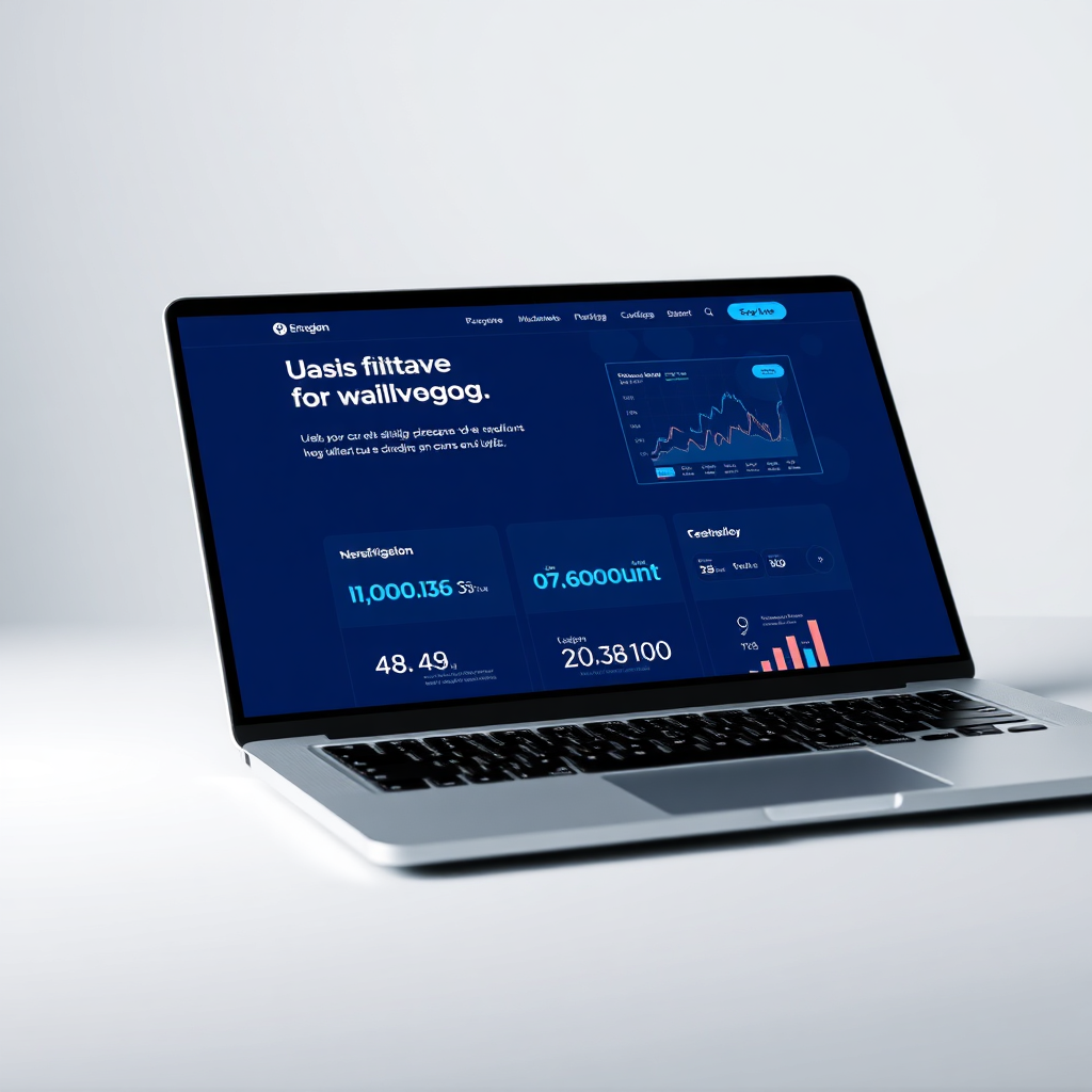 Financial technology website design