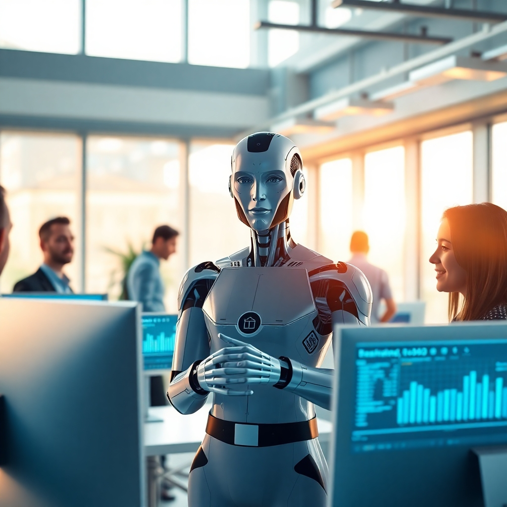 A high-quality, photorealistic image representing the mission of 'PappyAI'. The scene features an abstract representation of AI Agents as glowing, dynamic shapes interacting in a networked environment, symbolizing intelligence and connectivity. Soft blue and green hues dominate the color palette, creating a futuristic feel. The lighting is ambient, emphasizing the ethereal quality of the agents. The composition is balanced, showcasing a blend of technology and creativity. The camera angle is slightly tilted, giving a sense of depth. Textures should be smooth with luminous elements, representing innovation. The image should be in 4K resolution, capturing the essence of AI's transformative impact.