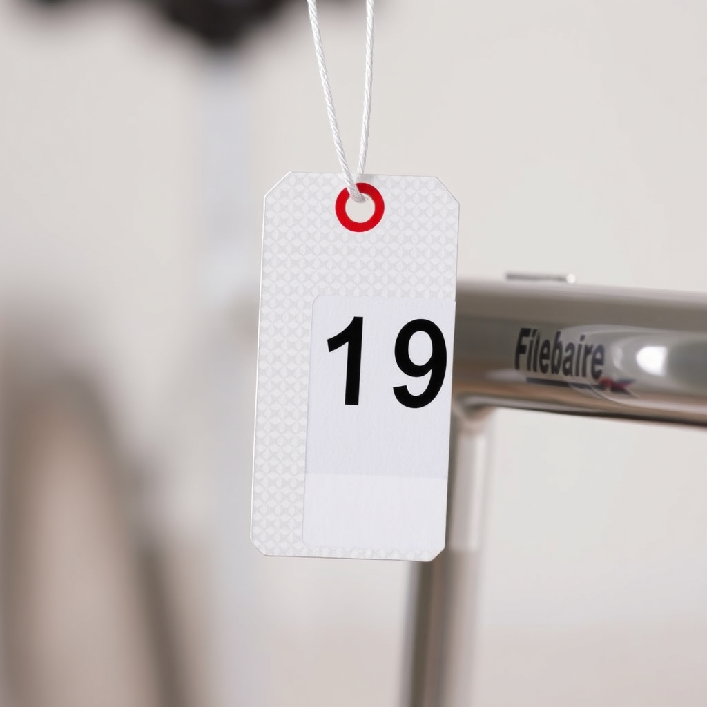 A clean and simple image showcasing a price tag on a high-quality cycle. The price tag is clearly visible and indicates a competitive price. The background is blurred, creating a sense of focus on the price. The lighting should be soft and even, highlighting the price tag. Use a macro lens to capture the details of the price tag. The overall style should be straightforward and transparent, conveying a sense of honesty and value.