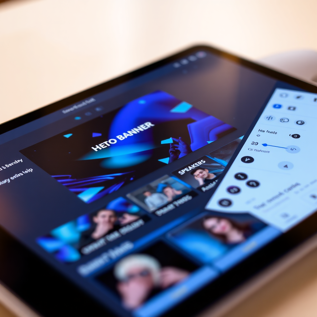 Showzy event page builder interface