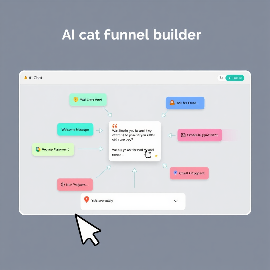 Drag-and-drop AI chat funnels builder