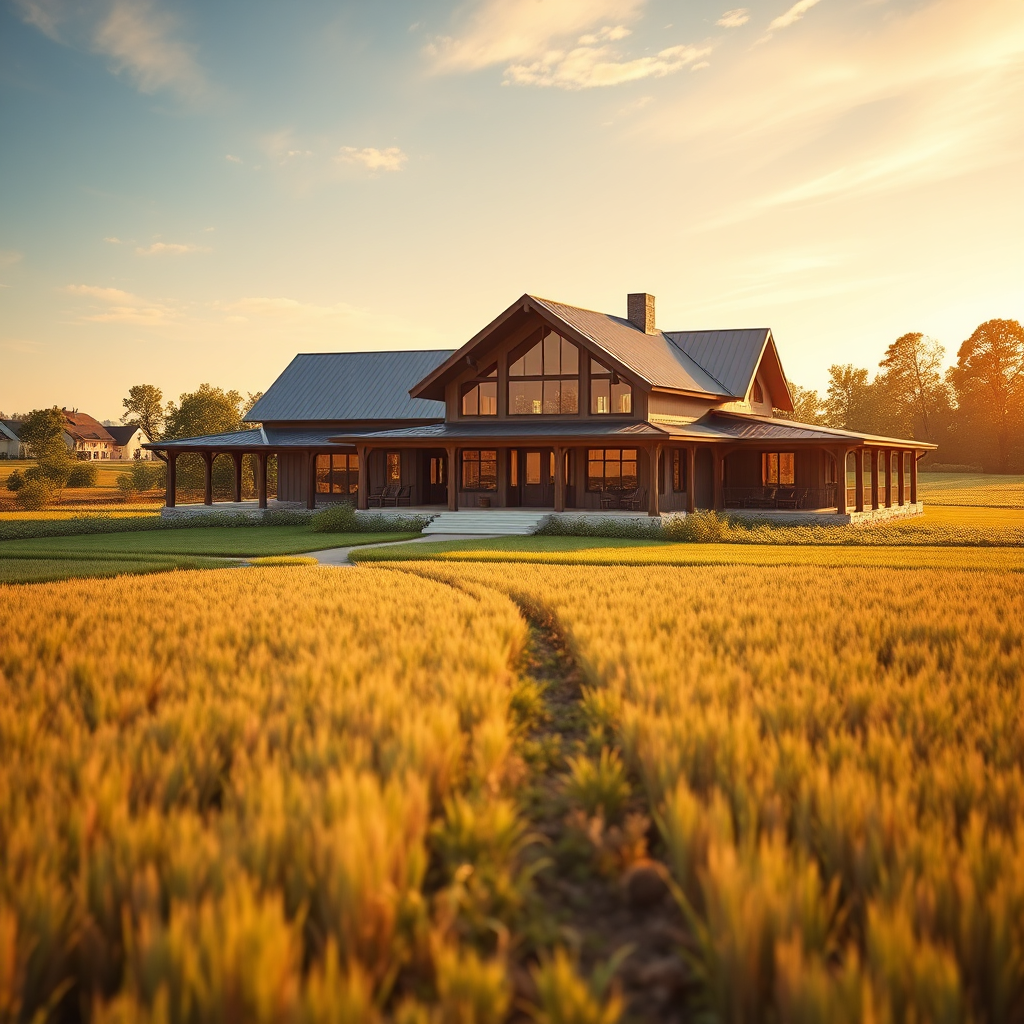 Spacious Farmhouse with Agricultural Land