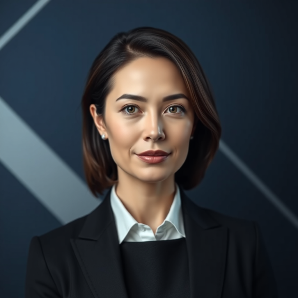 Sophisticated female AI avatar