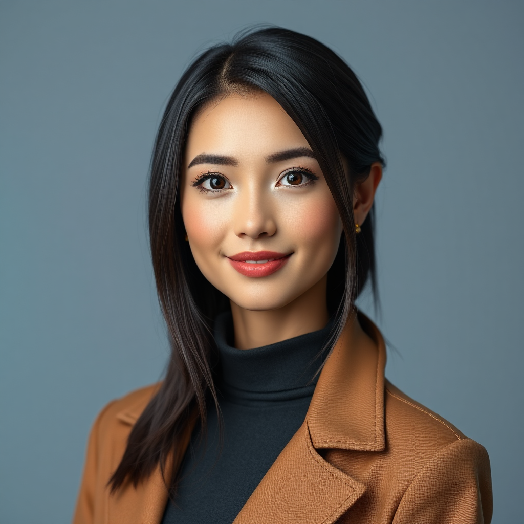 Friendly female AI avatar