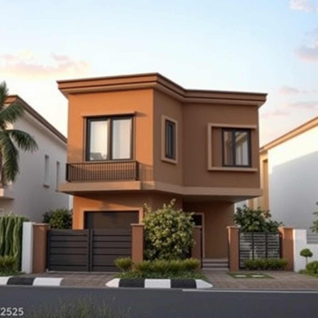 Create a photorealistic image of a sprawling open plot during sunset. The plot should be surrounded by lush greenery and have a clear view of the horizon. The lighting should be warm and golden, highlighting the potential for development and the natural beauty of the land. Include subtle shadows and textures to add depth. Style: Landscape photography.