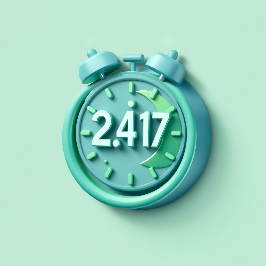 24/7 Availability Icon