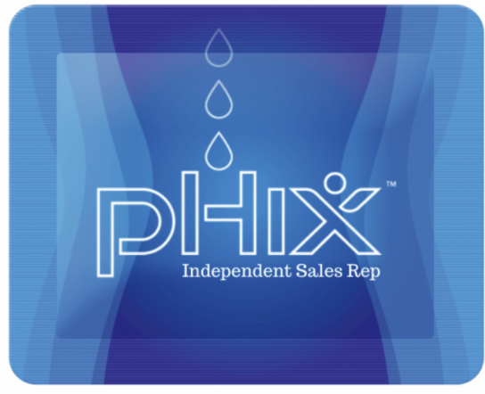 A photorealistic image of the Phix product packaging, highlighting its design and branding. The background should be clean and minimal, allowing the product to take center stage. The lighting should be even and well-balanced, showcasing the product's details.