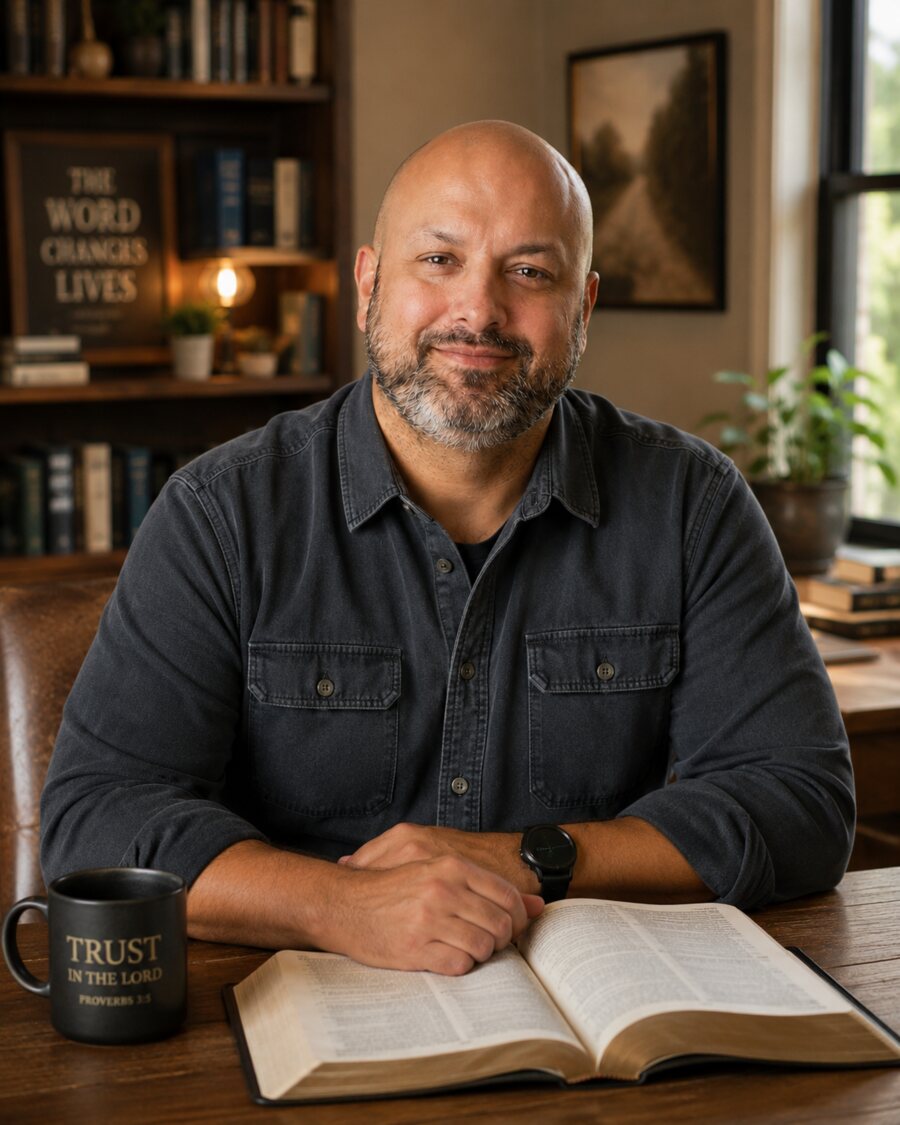 Adam Ortega, Christian author and Bible teacher, founder of Stories Made Plain