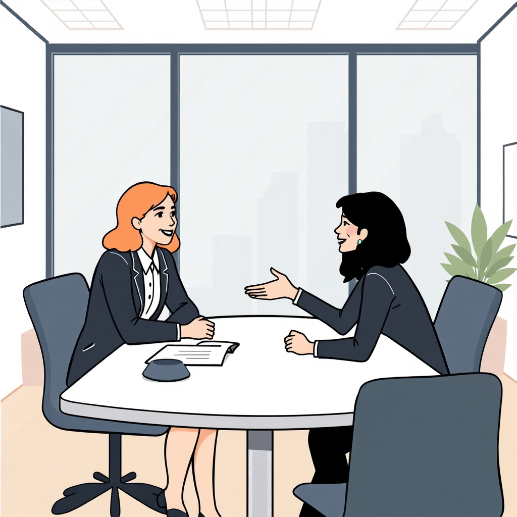 Business meeting illustration