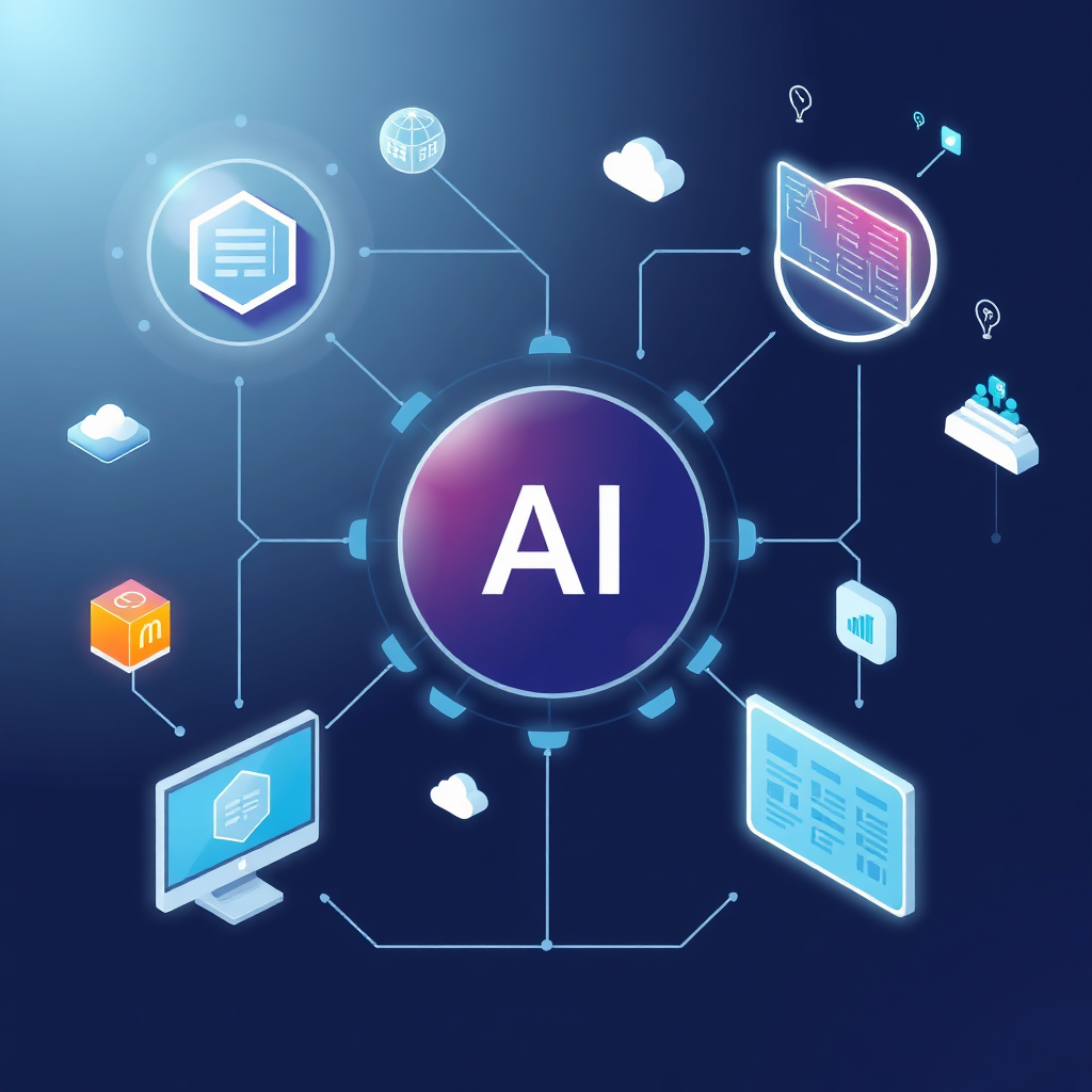 AI implementation illustration