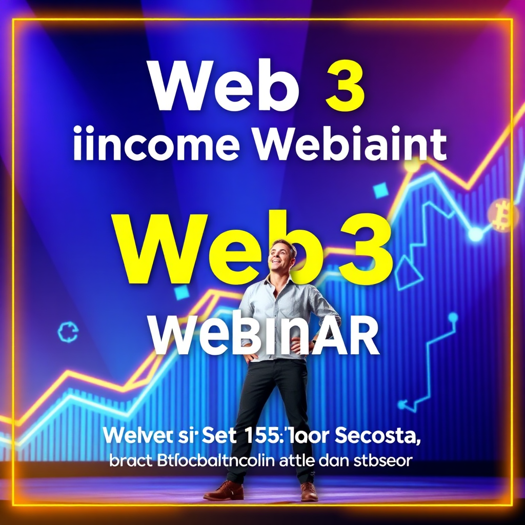 Promotional image for the Web3 income webinar