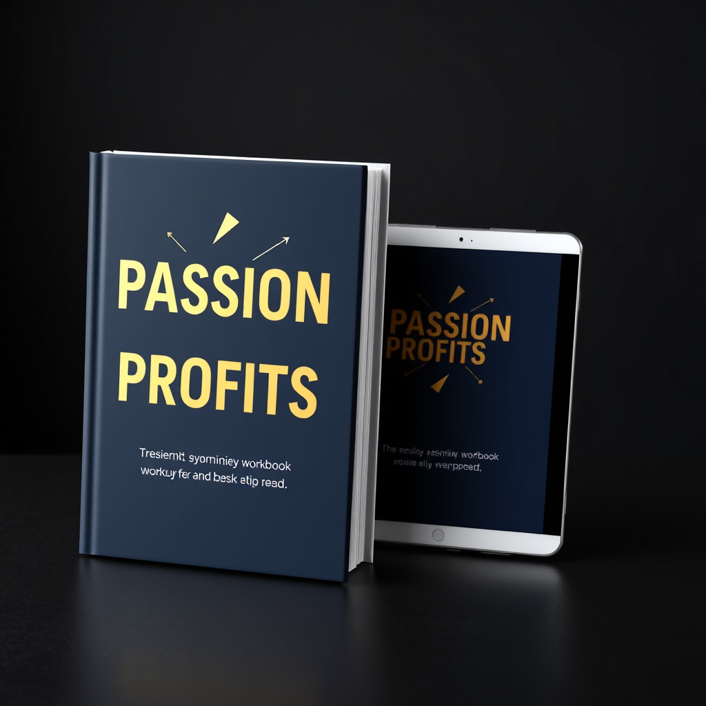Passion Profits ebook and workbook mockup