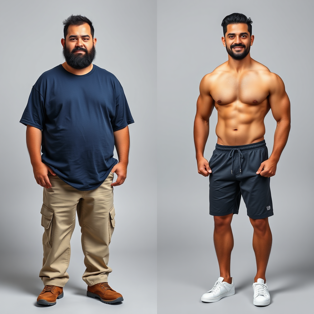 Transformação antes e depois do método